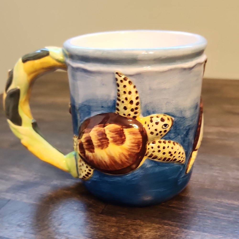 Wyland Studios Sea Turtle 3-D Mug